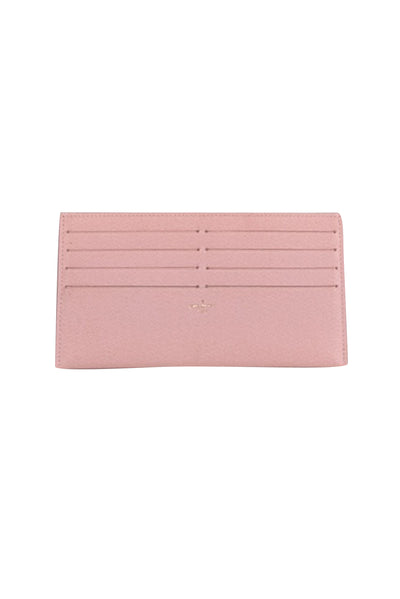 Louis Vuitton - Light Pink Leather Long Wallet - Current Boutique