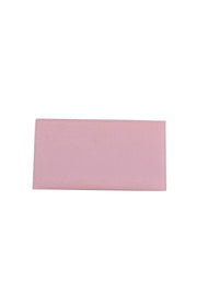 Louis Vuitton - Light Pink Leather Long Wallet - Current Boutique