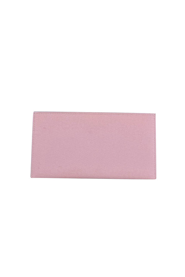 Louis Vuitton - Light Pink Leather Long Wallet - Current Boutique