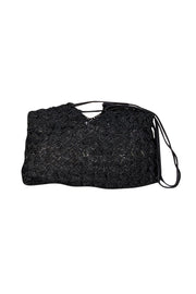 Ulla Johnson - Black Woven Shoulder Bag