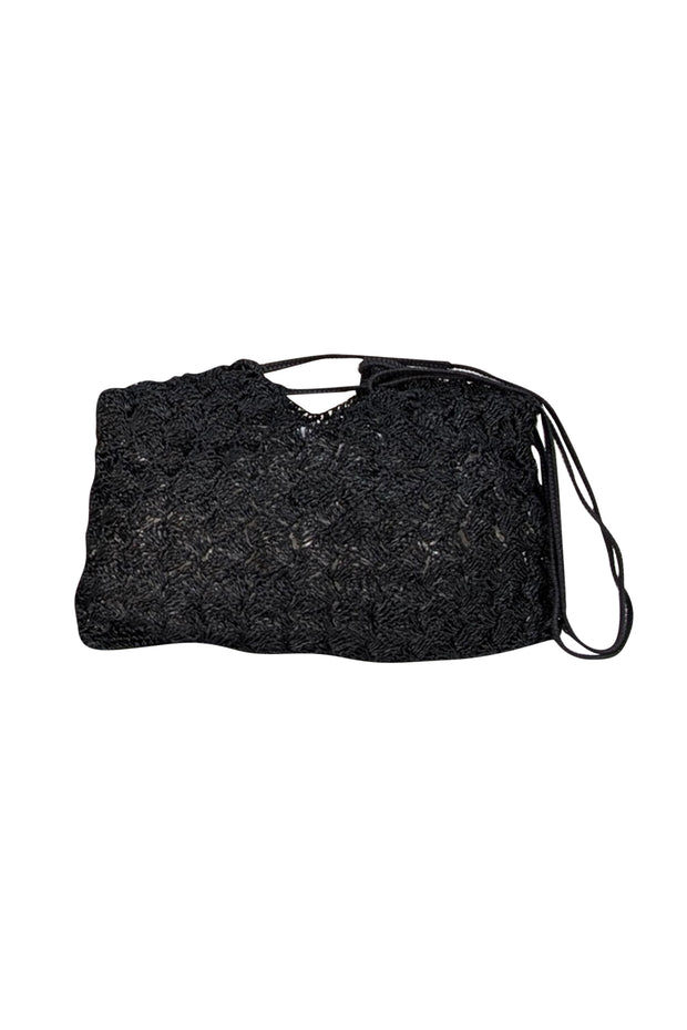 Ulla Johnson - Black Woven Shoulder Bag