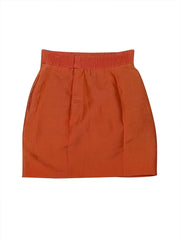 Chloe - Orange Stretch Waist Mini Skirt Sz 2