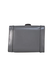 Valentino by Mario Valentino - Grey Leather & Suede Top Handle Bag - Current Boutique