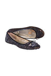 Jimmy Choo - Black & Gold Iridescent Ballet Flats Sz 9.5