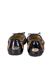 Jimmy Choo - Black & Gold Iridescent Ballet Flats Sz 9.5