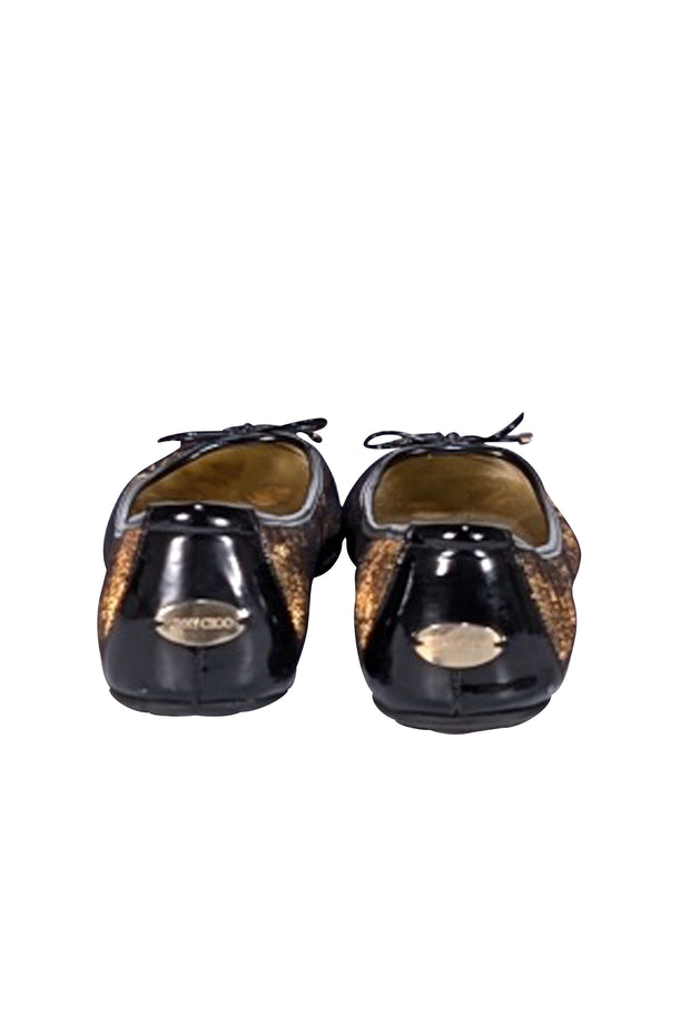 Jimmy Choo - Black & Gold Iridescent Ballet Flats Sz 9.5