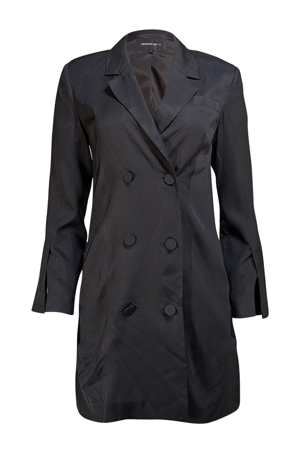 Anine Bing - Black Double Breasted Blazer Mini Dress Sz S