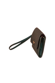 Kate Spade - Teal Green Sparkle Wristlet - Current Boutique