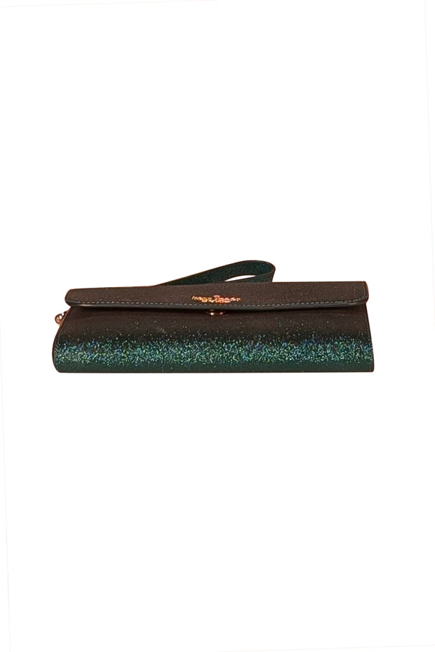 Kate Spade - Teal Green Sparkle Wristlet - Current Boutique