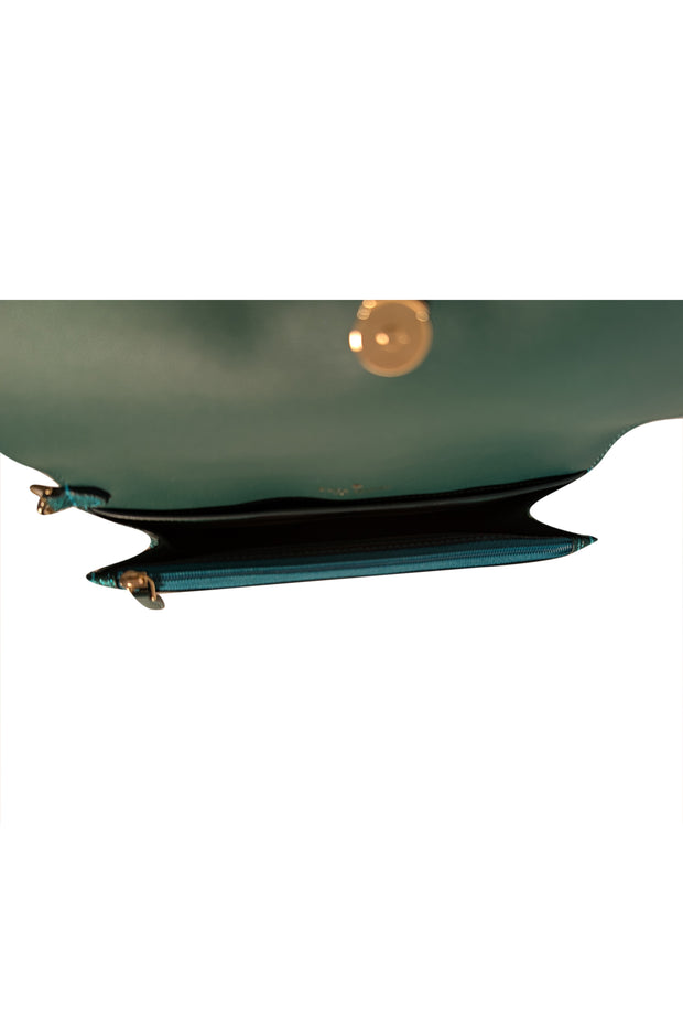 Kate Spade - Teal Green Sparkle Wristlet - Current Boutique