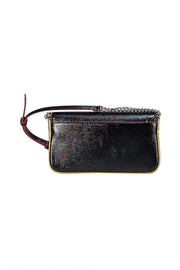 Kate Spade - Black Patent Saffiano Leather "Devin" Crossbody Bag - Current Boutique