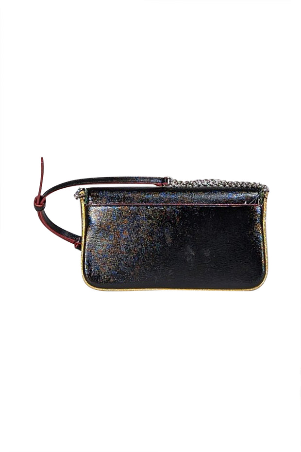 Kate Spade - Black Patent Saffiano Leather "Devin" Crossbody Bag - Current Boutique