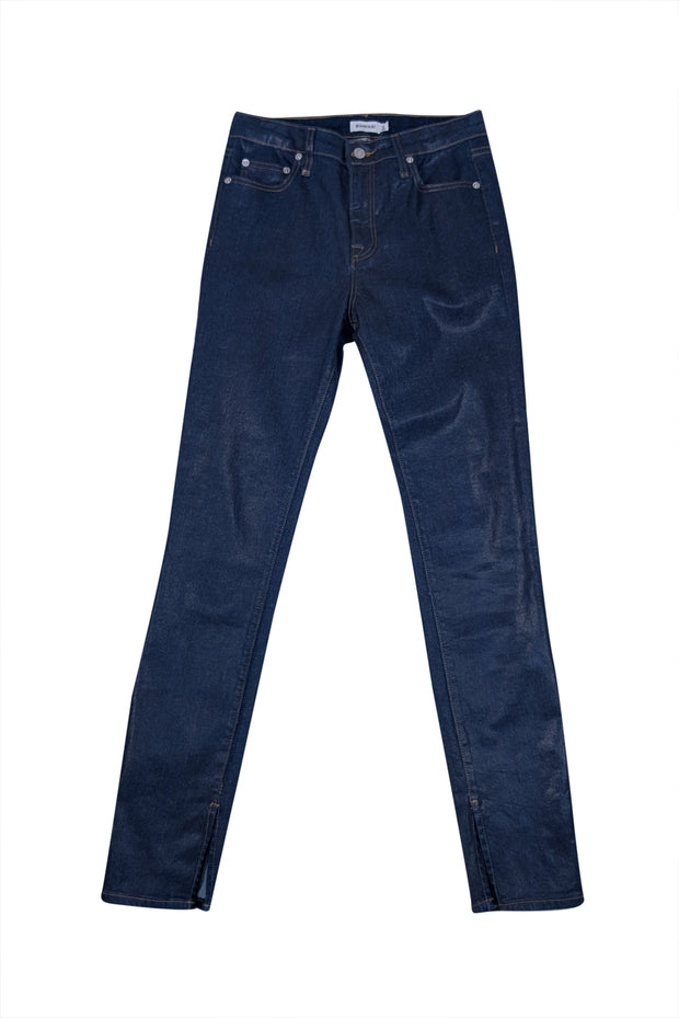 Jonathan Simkhai - Dark Wash Coated Straight Leg Denim Sz 6 - Current Boutique