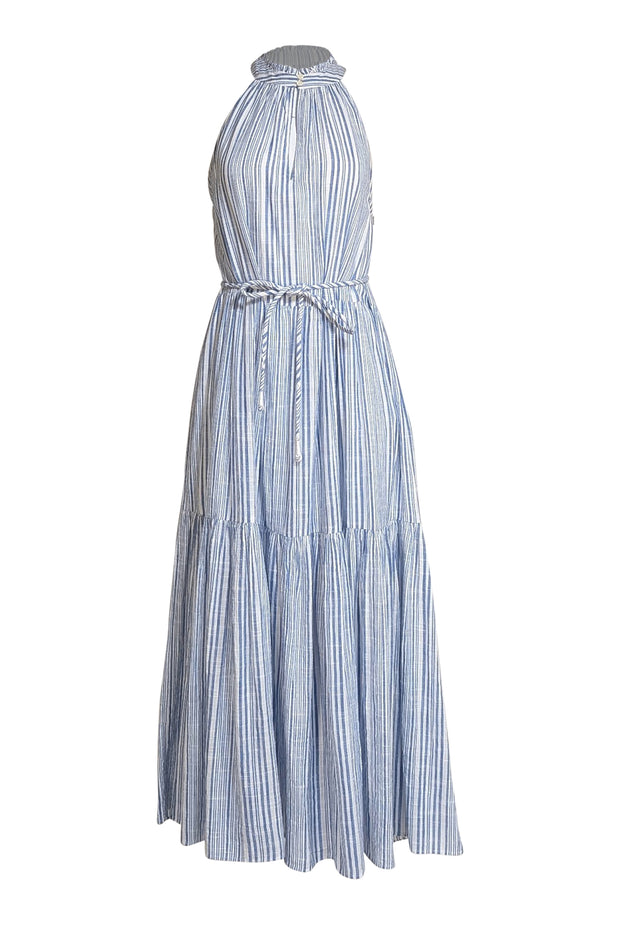 Apiece Apart - Blue & White Stripe Sleeveless Maxi Dress Sz XS - Current Boutique