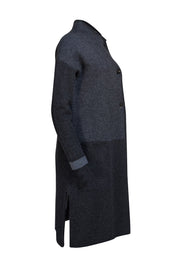 Poetry - Grey & Black Striped Oversized Cardigan Sz 4