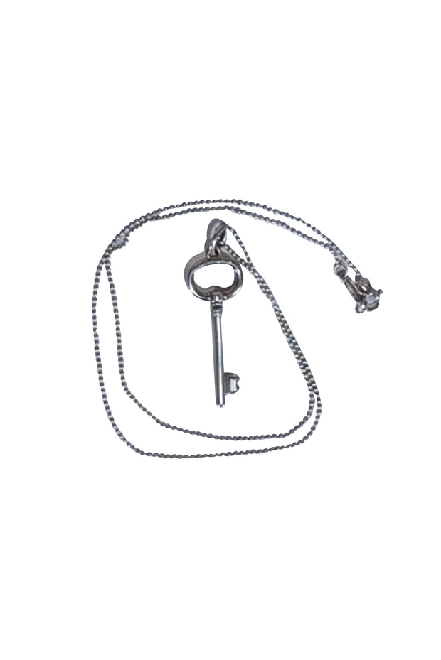 Tiffany & Co. - Sterling Silver Key Necklace - Current Boutique