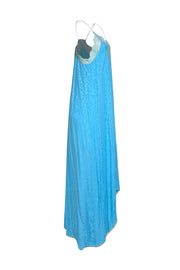 Zadig & Voltaire - Aqua Blue Sleeveless Slip Maxi Dress Sz M - Current Boutique