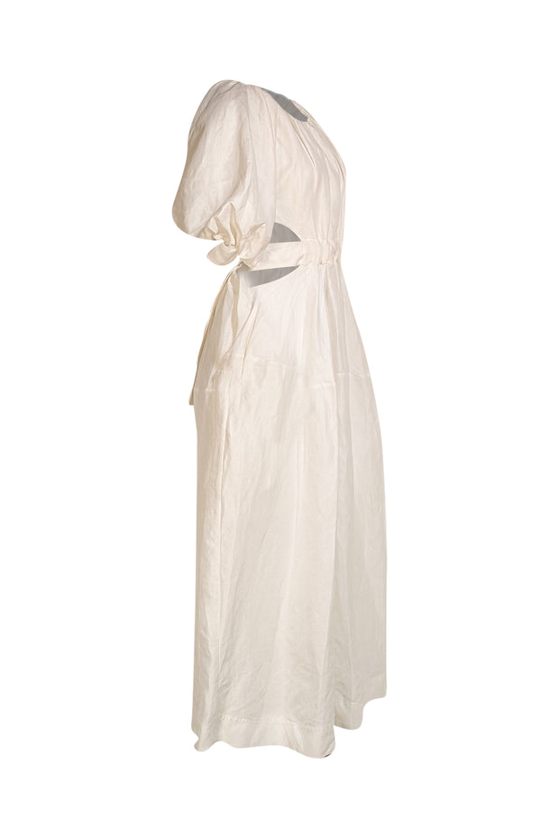 Aje - White Cutout Back Maxi Dress Sz 10