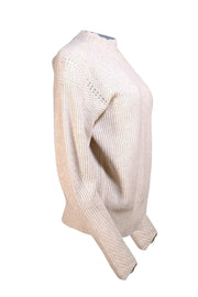 Rebecca Taylor - Beige Wool Blend Sweater Sz S - Current Boutique