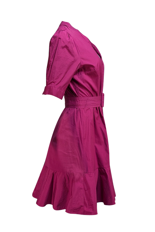 Veronica Beard - Dark Pink "Molly" Dress Sz 10 - Current Boutique