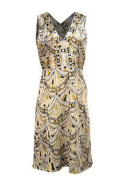 Emilio Pucci - Pastel Pink, Green, & Blue Abstract Print Mini Dress Sz S - Current Boutique