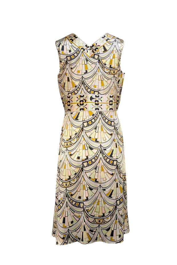 Emilio Pucci - Pastel Pink, Green, & Blue Abstract Print Mini Dress Sz S - Current Boutique