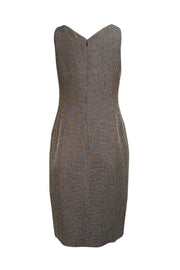 Chanel - Black & Silver Blend Sleeveless Tulip Front Dress Sz 8 - Current Boutique