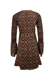 A.L.C. - Black Multi Print Medallion Print "Alexa" Mini Dress Sz 4 - Current Boutique