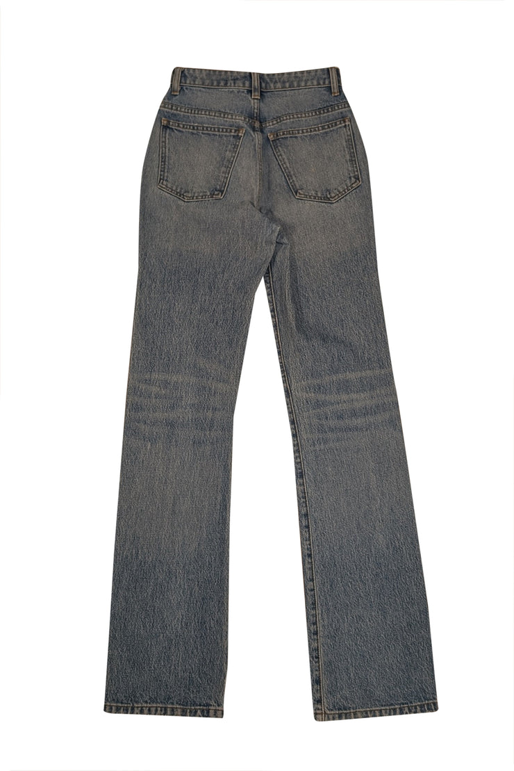 Khaite "Danielle" Medium Wash High Waisted Jean Sz 24 - Current Boutique