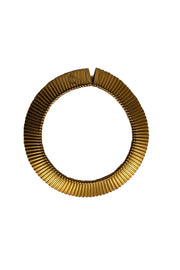 Yves Saint Laurent - Gold Colored Ribbed Chunky Necklace
