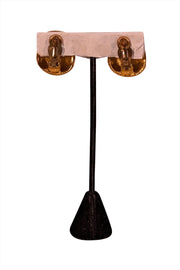 Yves Saint Laurent - Gold Colored Clip On Earrings