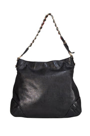 Gucci - Black Leather Large Shoulder Bag