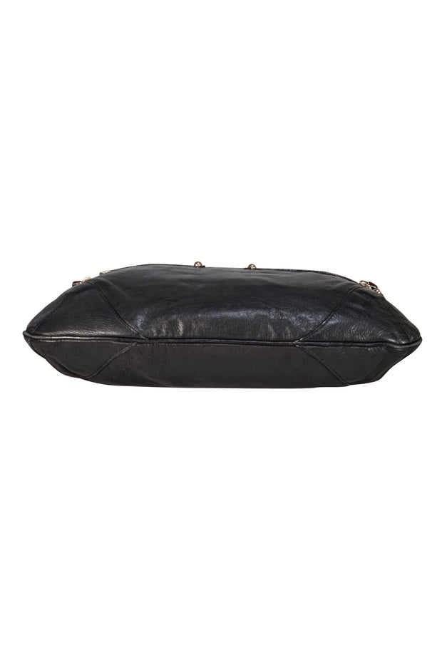 Gucci - Black Leather Large Shoulder Bag