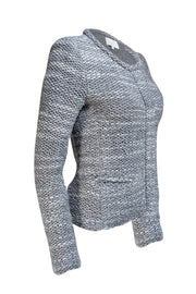 IRO - Grey Bouclé-Knit Jacket Sz 6 - Current Boutique