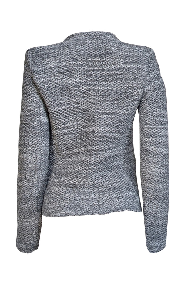 IRO - Grey Bouclé-Knit Jacket Sz 6 - Current Boutique