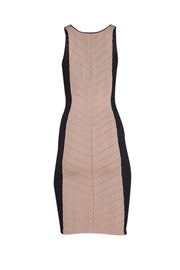 Torn by Ronny Kobo - Beige & Black Knit Midi "Jen" Dress Sz S - Current Boutique