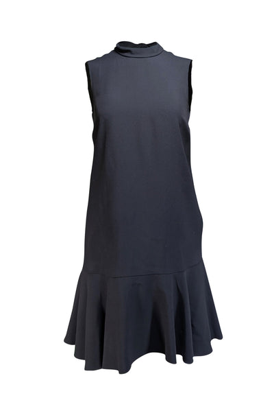 Red Valentino - Black Sleeveless Tie Back Neckline Dress Sz 4 - Current Boutique