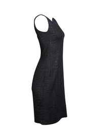 Tom and Linda Platt - Black Textured Mini Cocktail Dress Sz XS