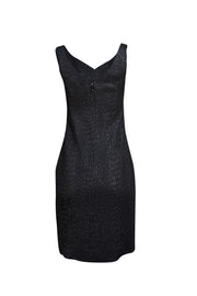 Tom and Linda Platt - Black Textured Mini Cocktail Dress Sz XS