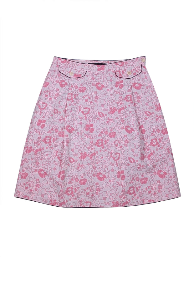 Weekend Max Mara - Pink Floral Mini Skirt Sz 2