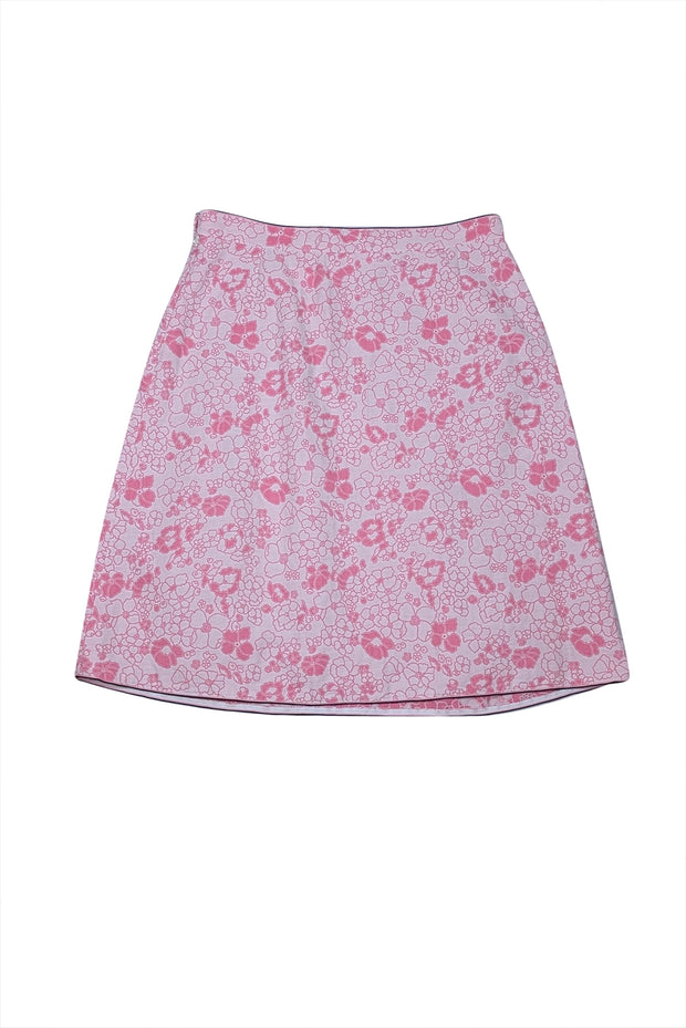 Weekend Max Mara - Pink Floral Mini Skirt Sz 2