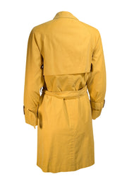 Burberry - Yellow Longline Trench Coat Sz M