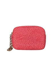 Eric Javits - Coral Pink Raffia Wristlet - Current Boutique