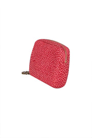 Eric Javits - Coral Pink Raffia Wristlet - Current Boutique