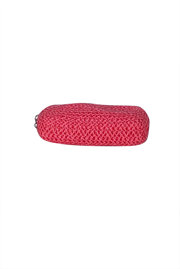 Eric Javits - Coral Pink Raffia Wristlet - Current Boutique