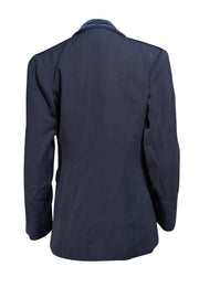 Ralph Lauren - Black Double Breasted Wool W/ Velvet Collar Blazer Sz 8