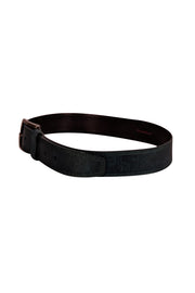 Christian LaCroix - Teal Green Leather Belt Sz M - Current Boutique