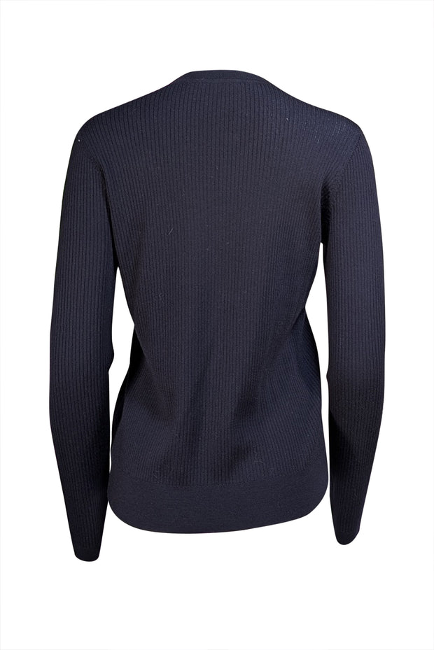 Tory Burch - Black w/ Multi Leather Panel Sweater Sz L