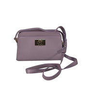 Furla - Lavender Purple Textured Leather Crossbody Bag