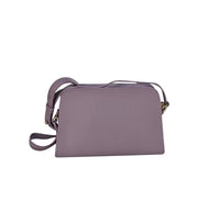 Furla - Lavender Purple Textured Leather Crossbody Bag